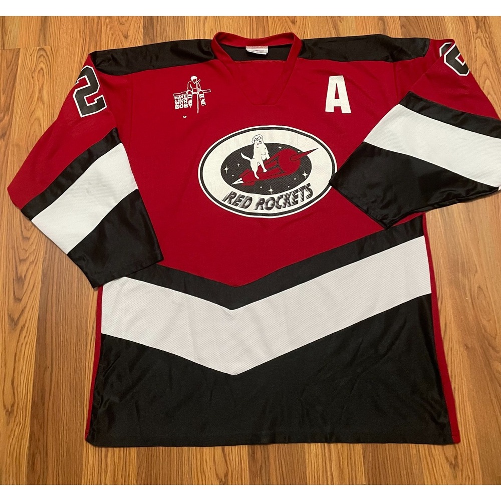 Red Rockets Hockey Jersey Mens Large Teamwork Athletic Captain A Patch 26